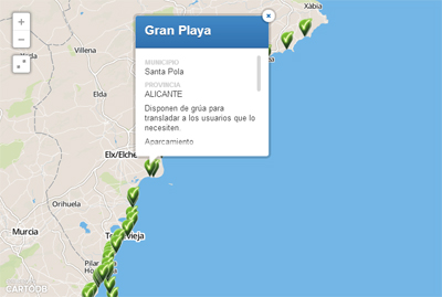 Imagen del Mapa de Playas Discapnet 2012